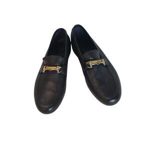 Moratti  Leather Navy Italian Boat Driving Loafer Horse bit Men's Sz 10